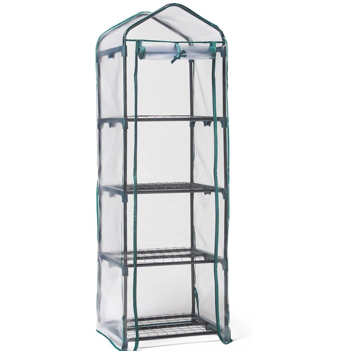 Clear - VonHaus - VonHaus Mini Greenhouse – 4 Tier Green House - 7