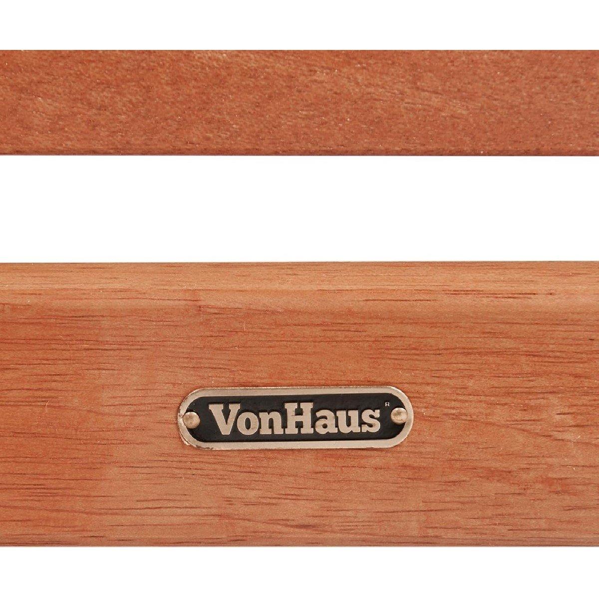 Brown - VonHaus - VonHaus - 2 Pack Folding Wooden Chairs - 7