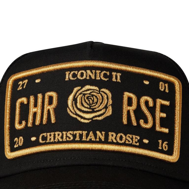 Noir/Or - Christian Rose - CR Iconic Plate - 3