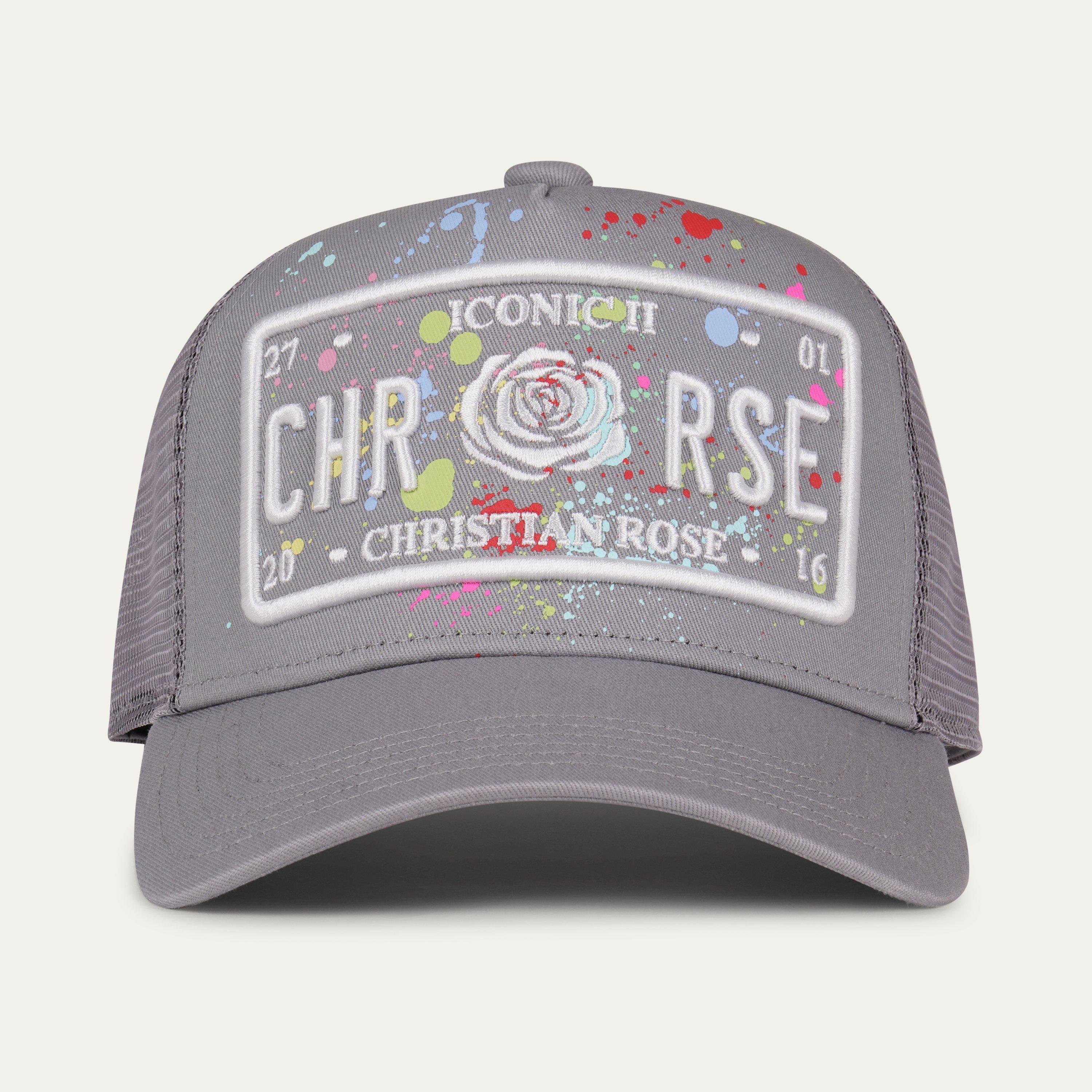 Grå Splat - Christian Rose - Iconic II Plate Snapback Trucker Cap - 2
