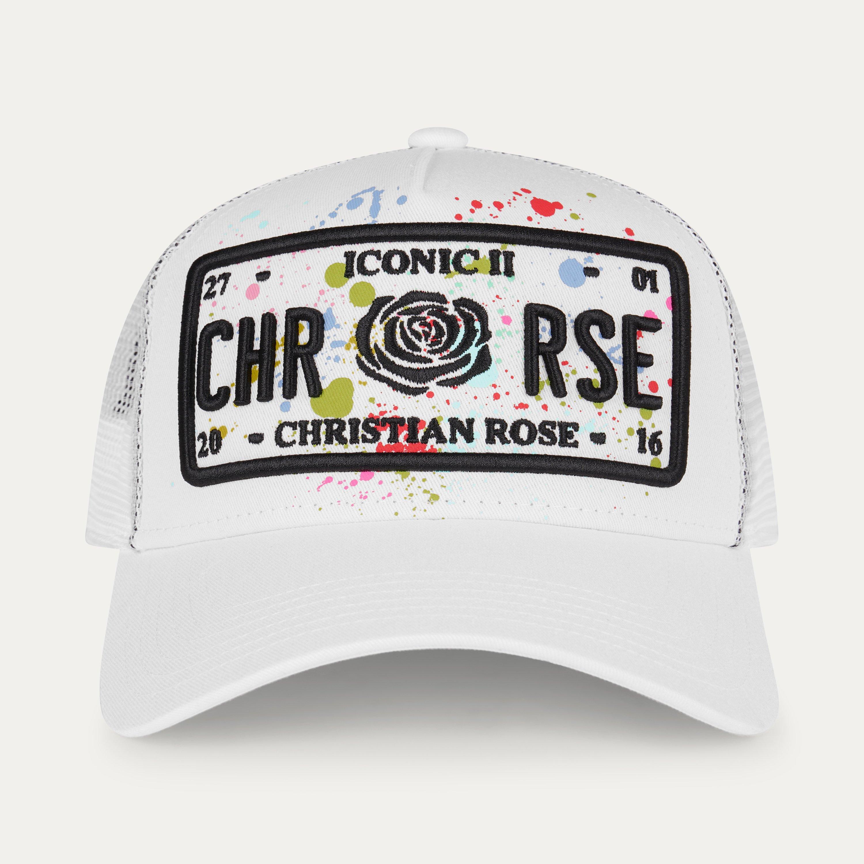 White Splat - Christian Rose - Iconic II Plate Trucker Cap - 2