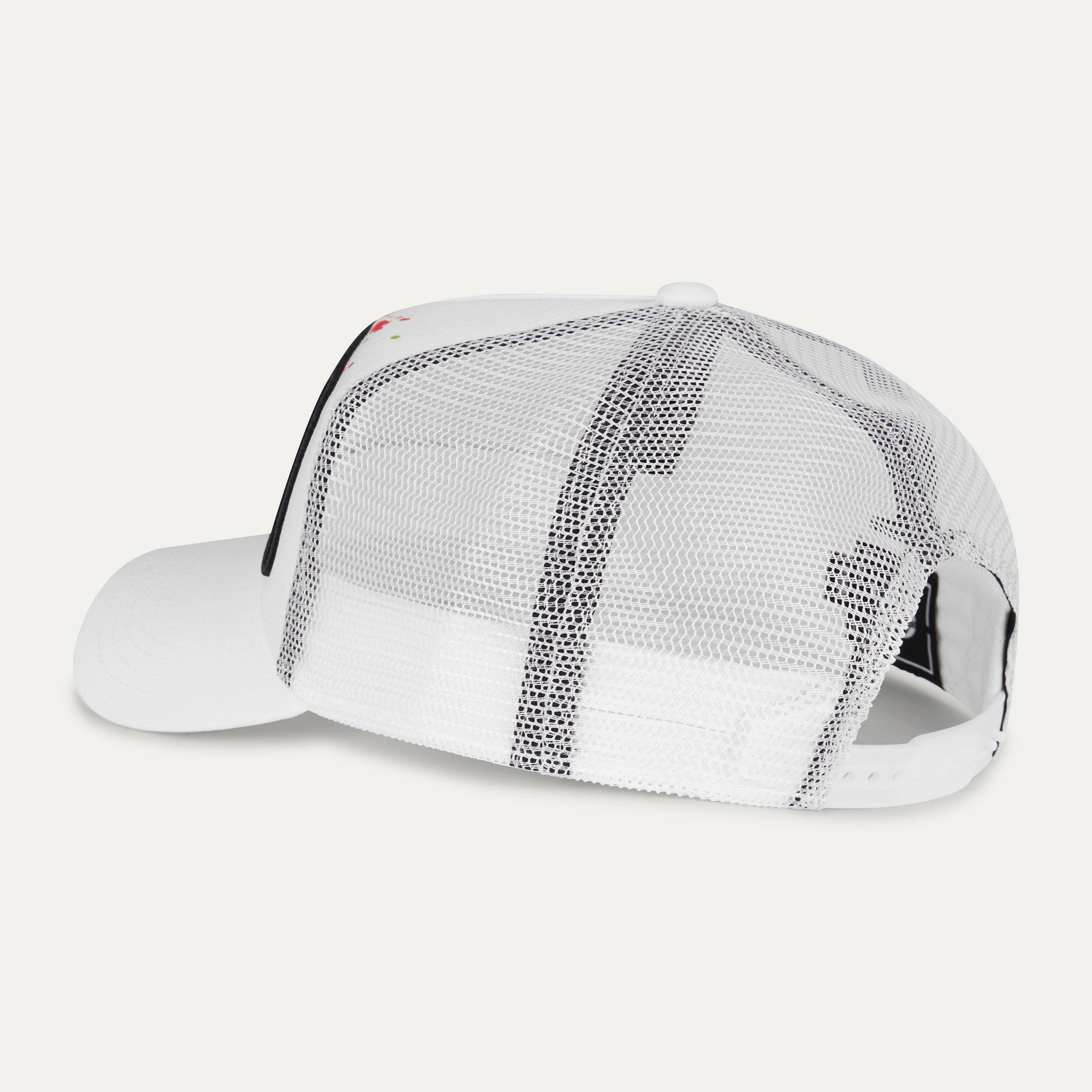 White Splat - Christian Rose - Iconic II Plate Trucker Cap - 3