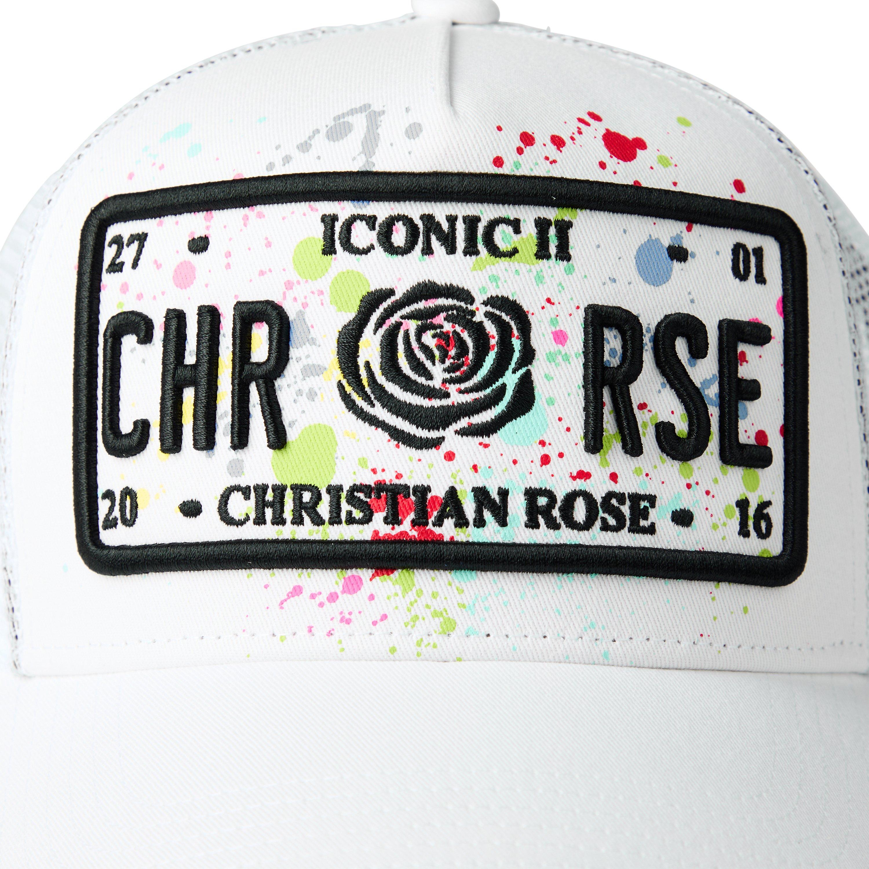 White Splat - Christian Rose - Iconic II Plate Trucker Cap - 4