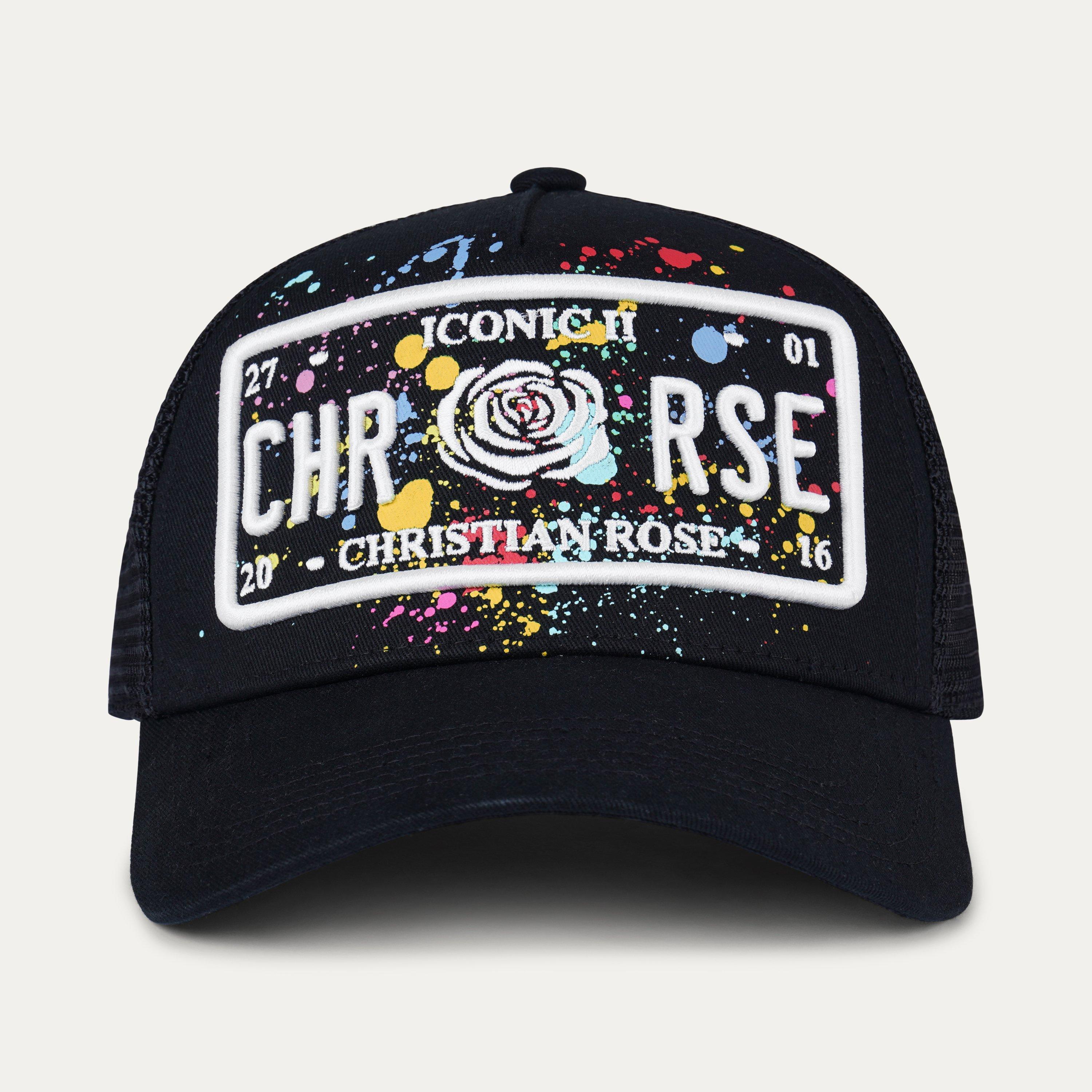 Black Splat - Christian Rose - Iconic II Plate Trucker Cap - 2