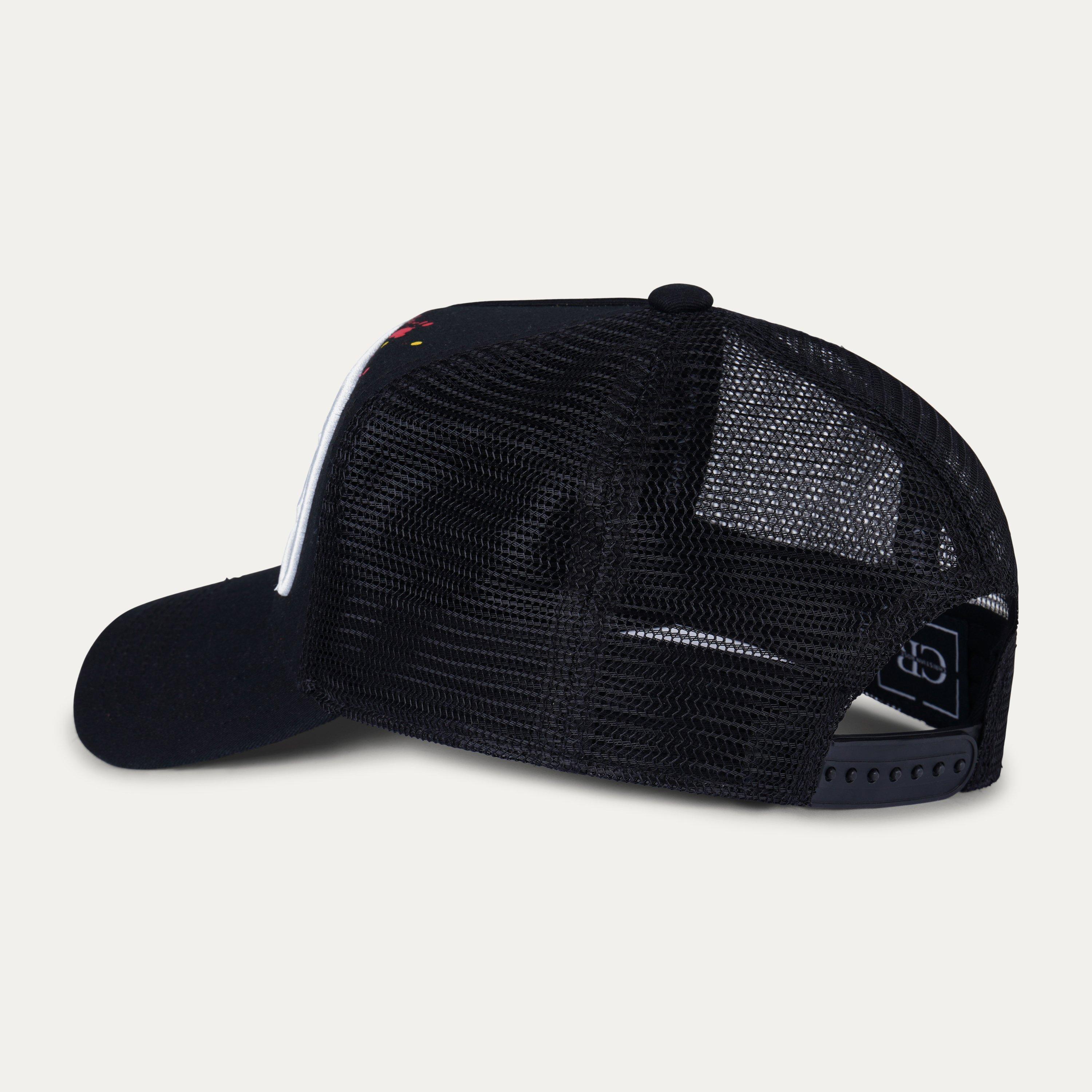Black Splat - Christian Rose - Iconic II Plate Trucker Cap - 3