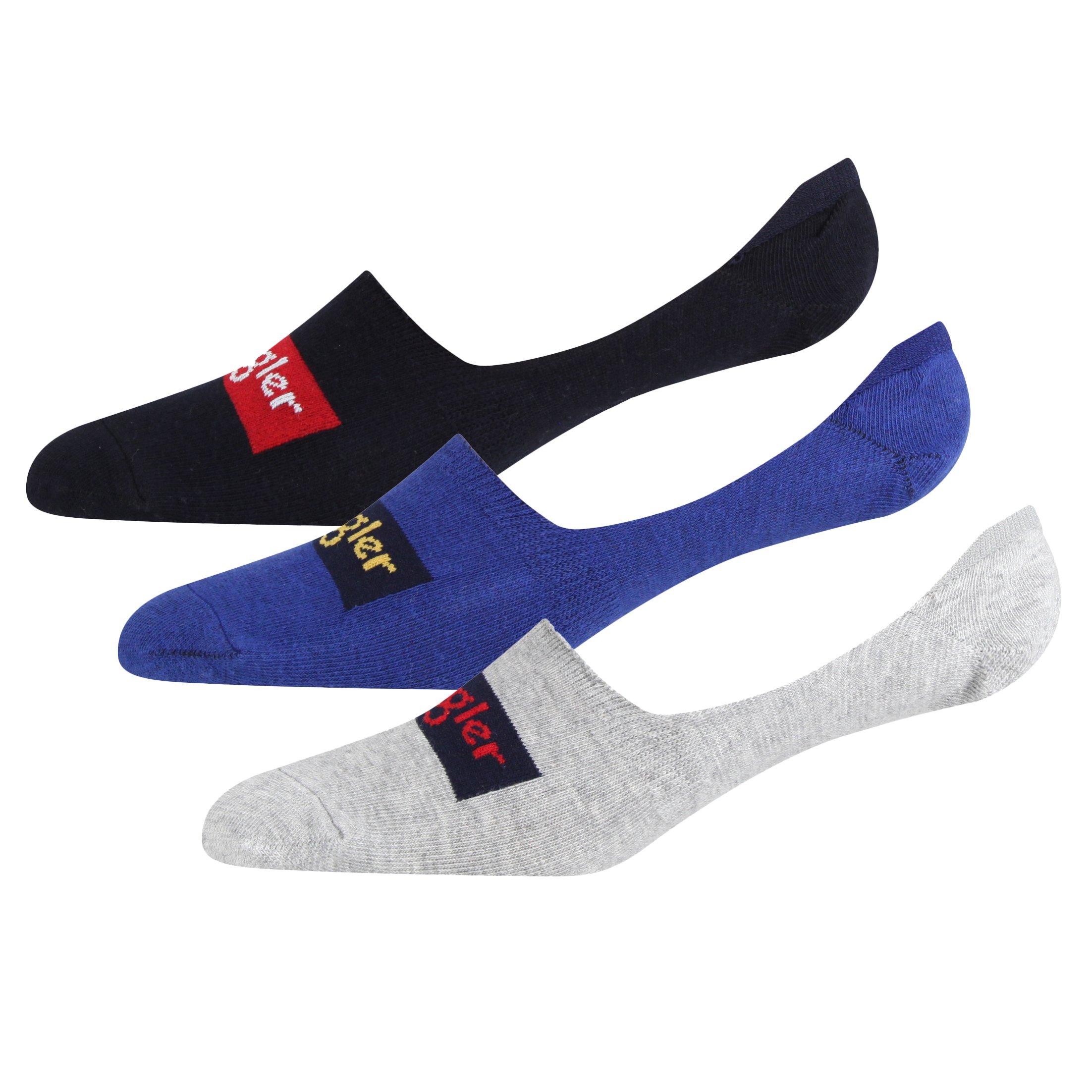 Navy/Blue/Grey - Wrangler - Men's Herd Pack Ankle Socks - 1
