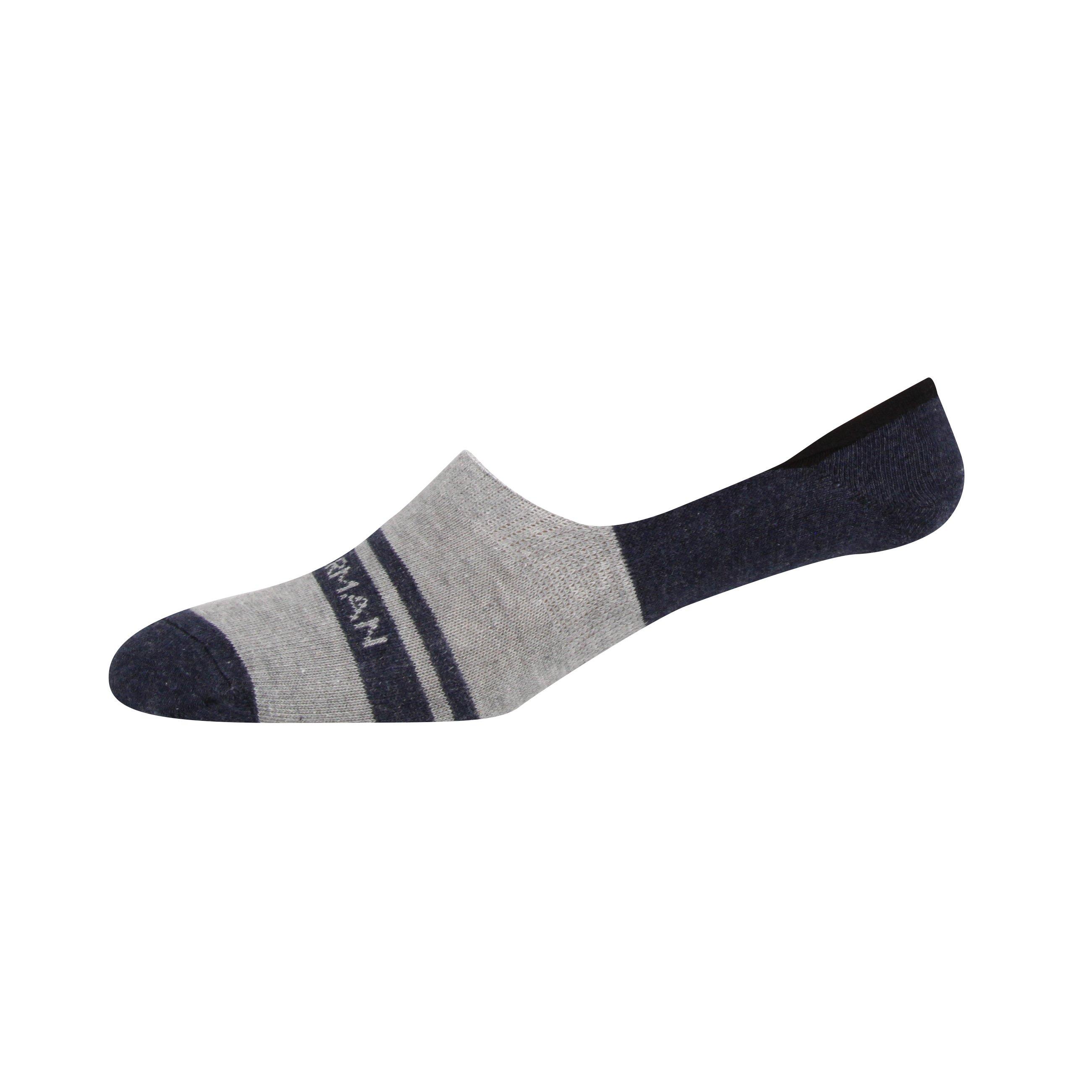Navy/White/Den - Ben Sherman - Men's Liner Invisible Socks - 2