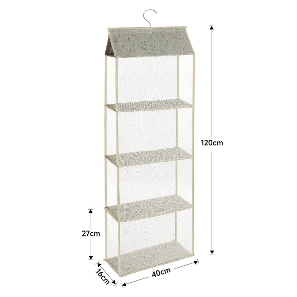 Beige2 - LIFE IDEAS - 3pcs Hanging Handbag Purse Storage Organizer - 2