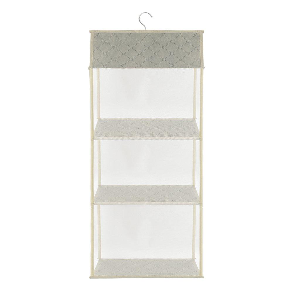 Beige1 - LIFE IDEAS - 3pcs Hanging Handbag Purse Storage Organizer - 3