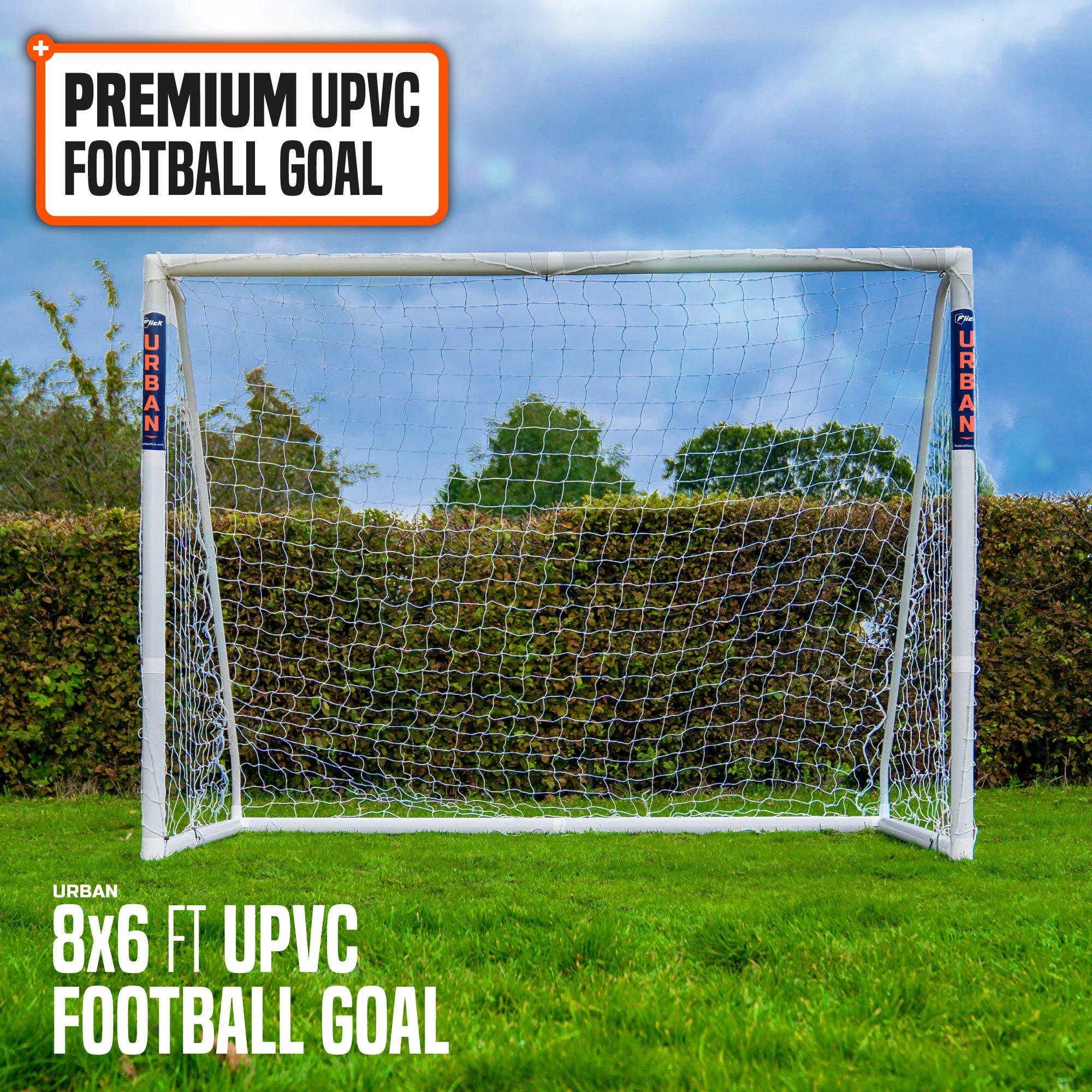 White - Football Flick - Football Flick Urban UPVC  Goal 8 x 6 - 2