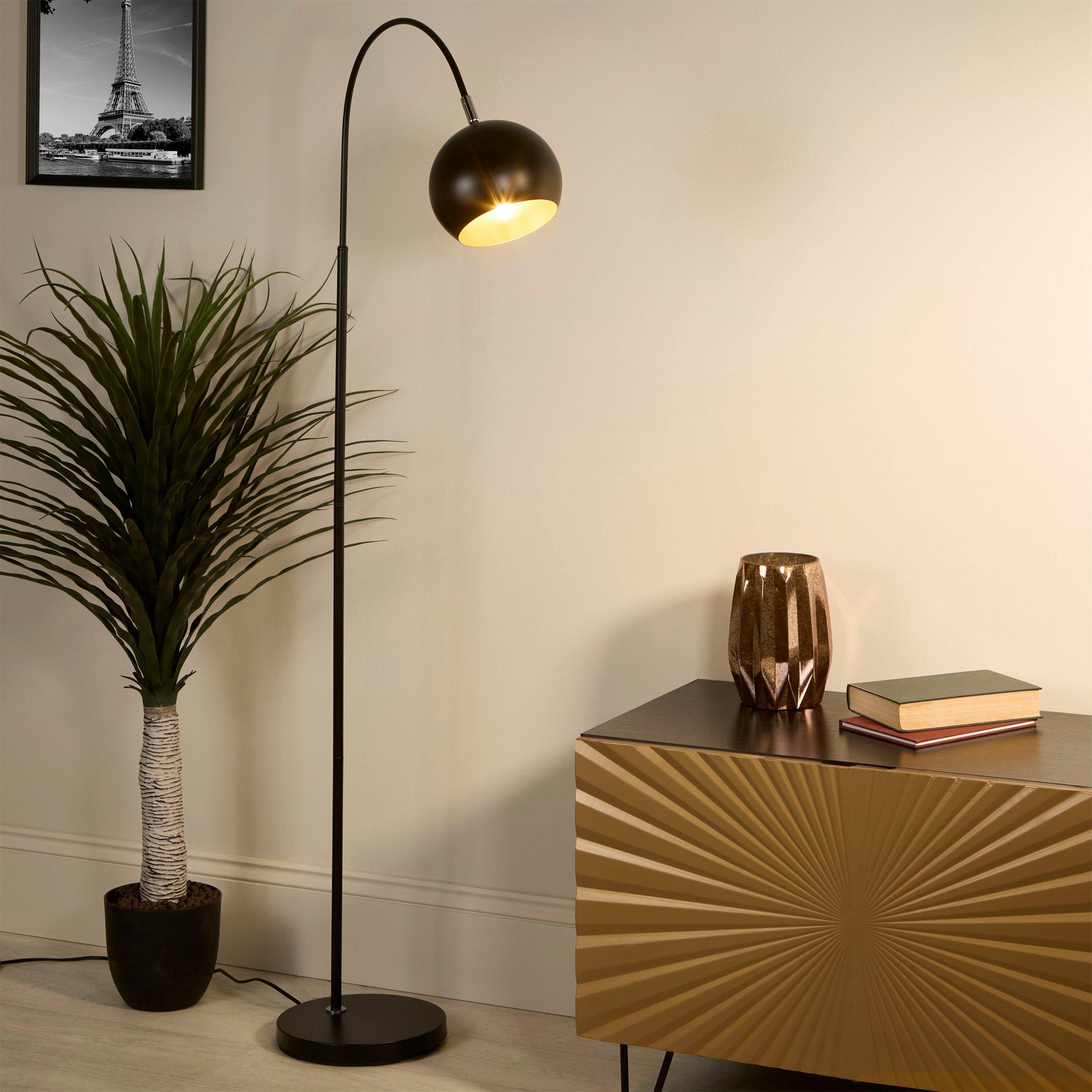 Black - Lighting Collection - Arlo Matt Black Floor Lamp - 1