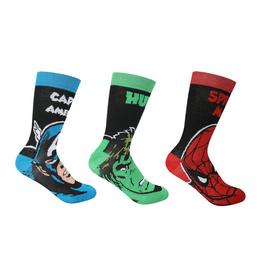 Character Marvel 3 Pack Crew Socks Mens