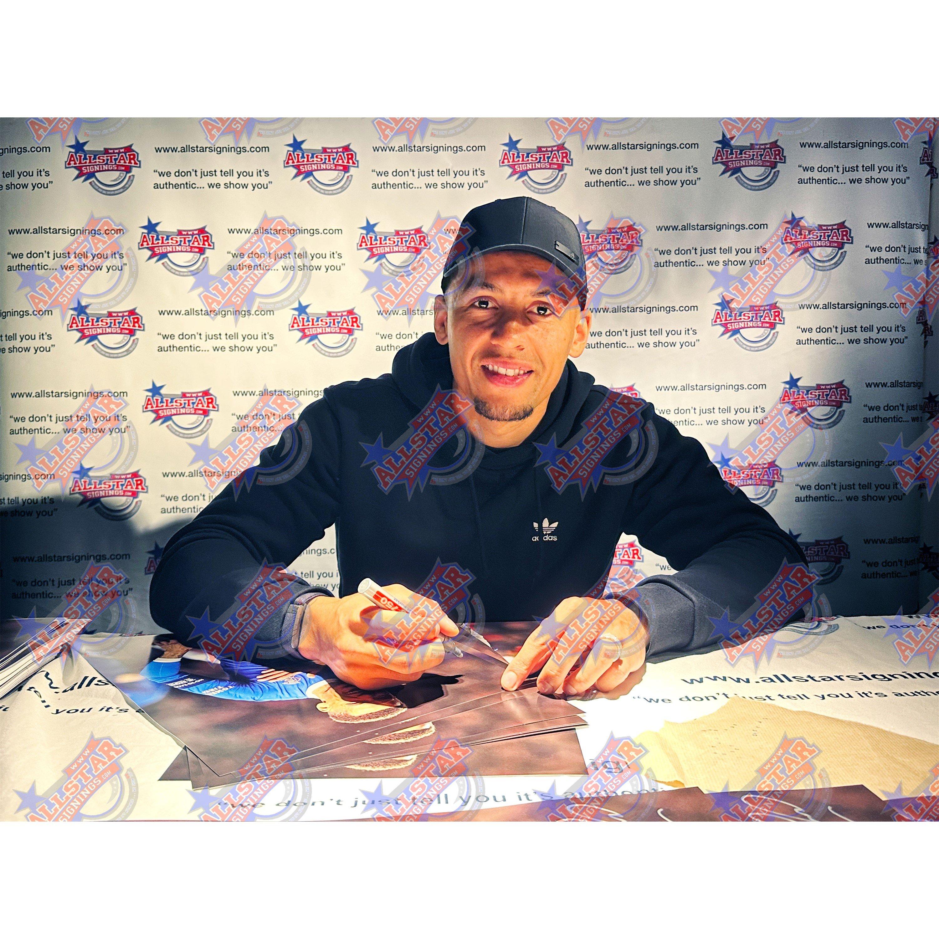 Blue - AllStarSignings Ltd - James Tavernier signed Rangers photo - 2