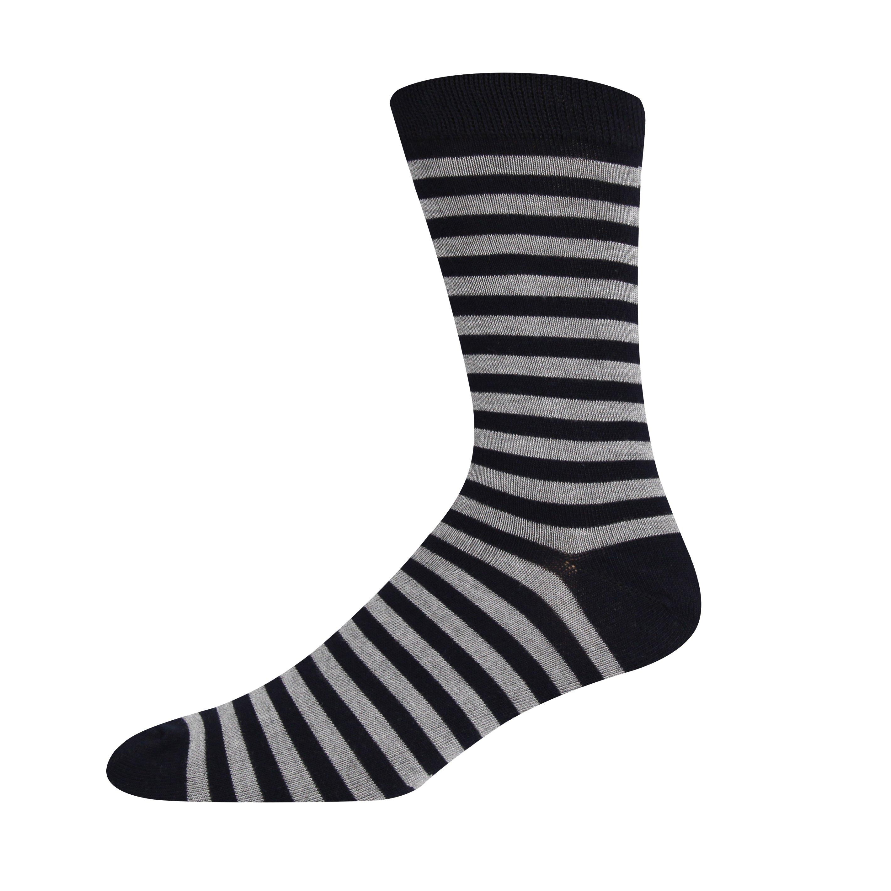 Navy/Gry Stripe - Ben Sherman - Tizome Crew Sock - 2