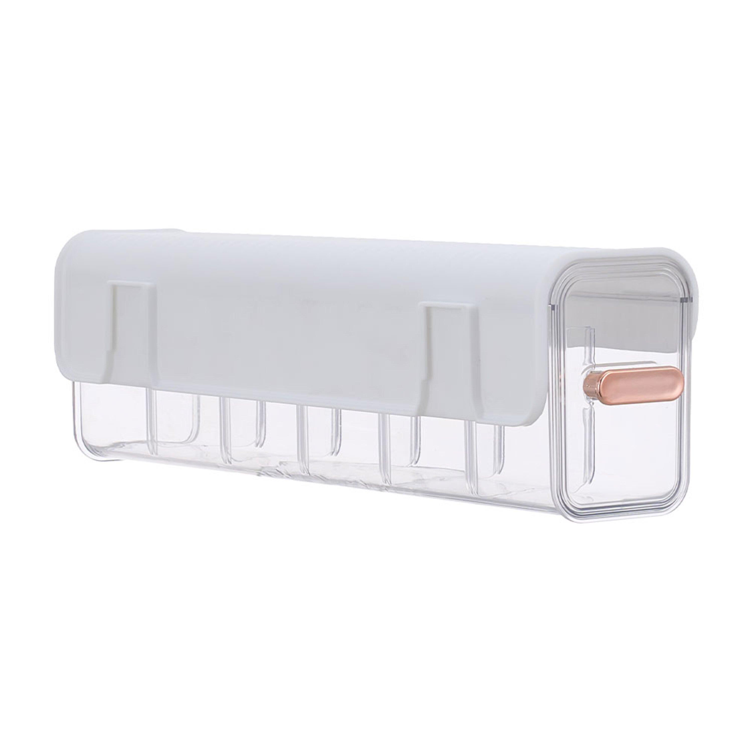 White - LIFE IDEAS - 2pcs Wall Mounted Drawer Organizer - 6