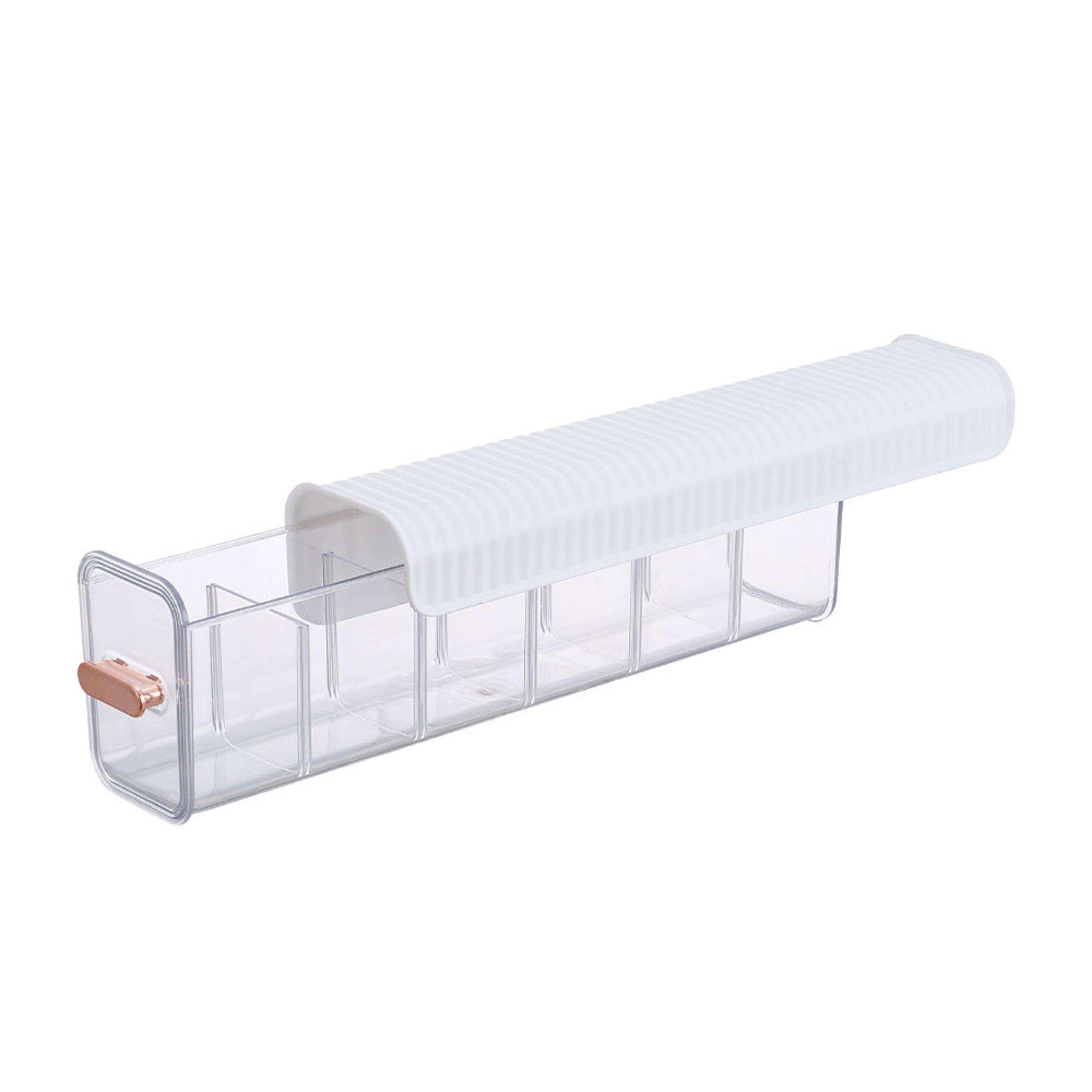 White - LIFE IDEAS - 2pcs Wall Mounted Drawer Organizer - 8