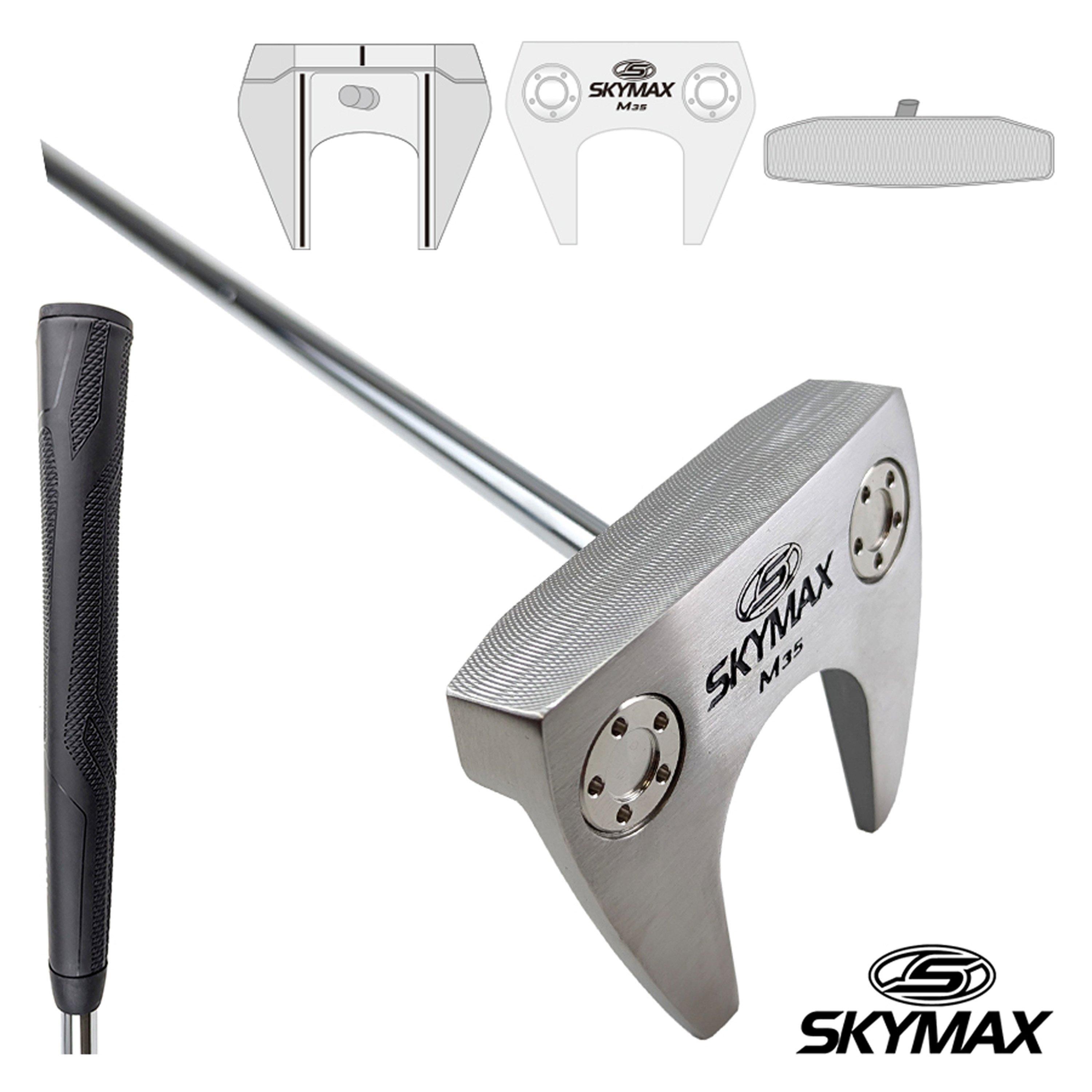 Silver - Skymax - Skymax M35 Right Hand 35 Zero Torque Putter - 1