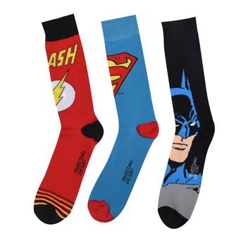 DC Comics 3 pack Crew Sock Mens