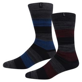 Lee Mens 2 pack Boot Socks Birch