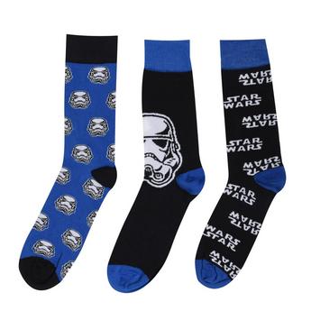 Character Star Wars 3 Pack Crew Socks Mens