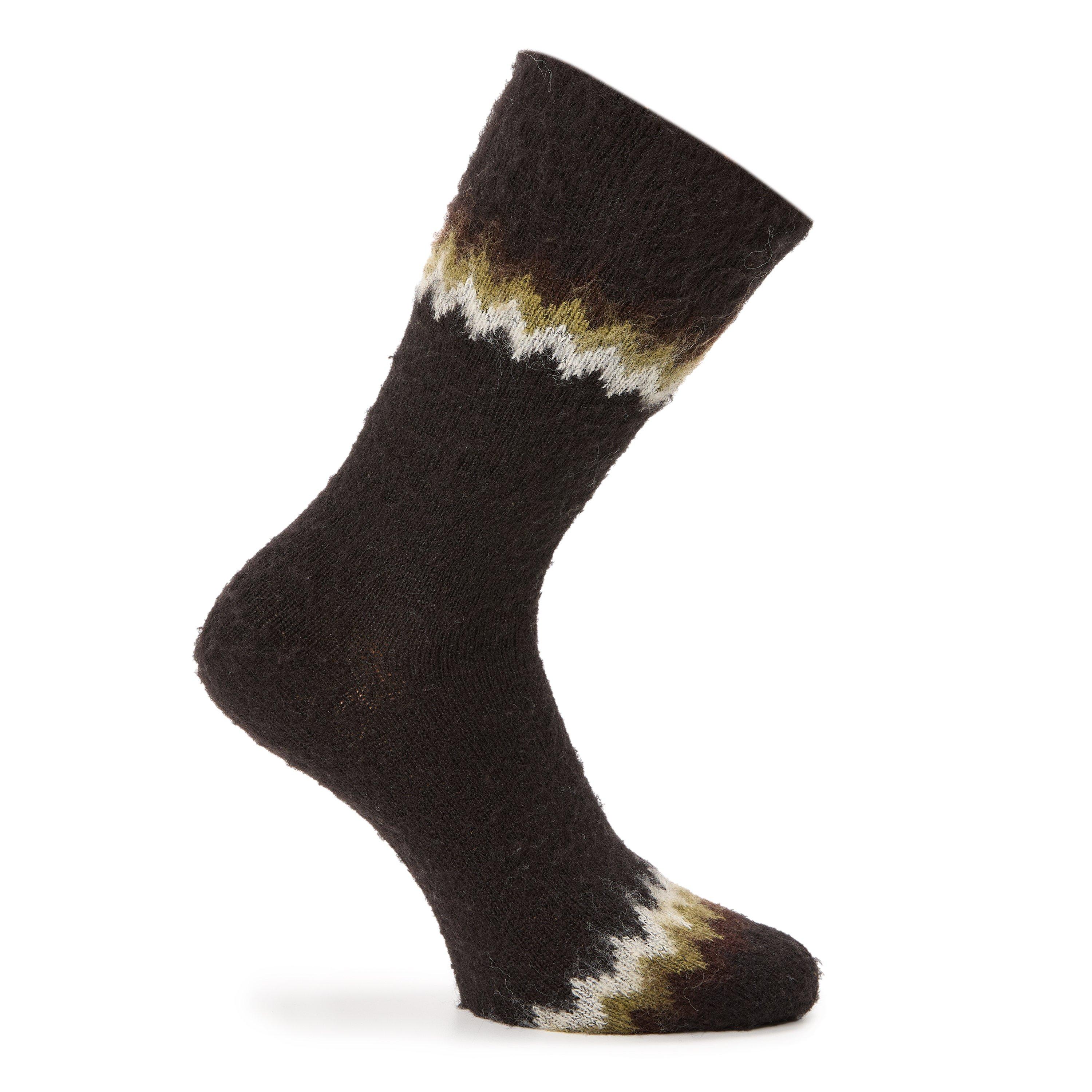 BLACK AND OTHER - ANONYMOUSISM - Men's Napping Tam Jag Jacquard Crew Socks - 1