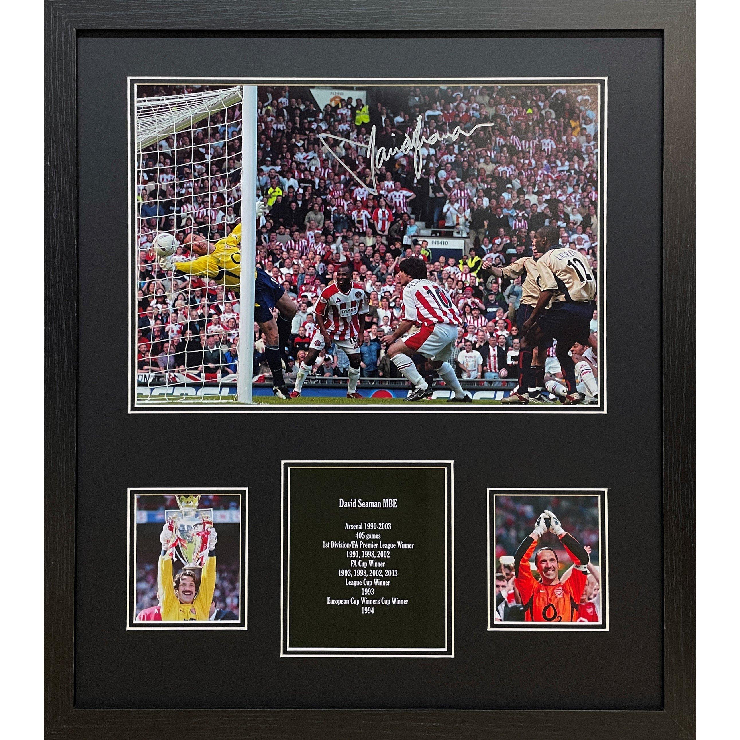Allstarsignings Ltd  David Seaman Signed The Save Arsenal Photo - Yellow