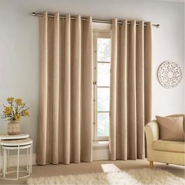 Enhanced Living Savoy 100% Blackout Eyelet Chenille Curtains
