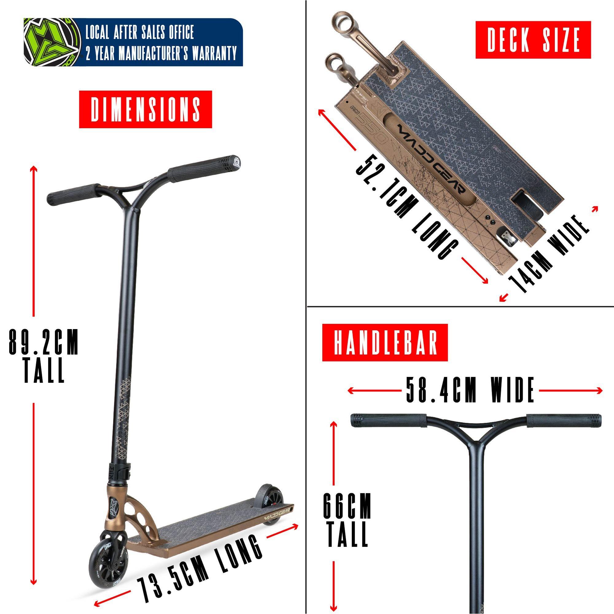 Antique Brass - Madd Gear - MGP VX ORIGIN IV 550 SERIES PRO STUNT SCOOTER - 10