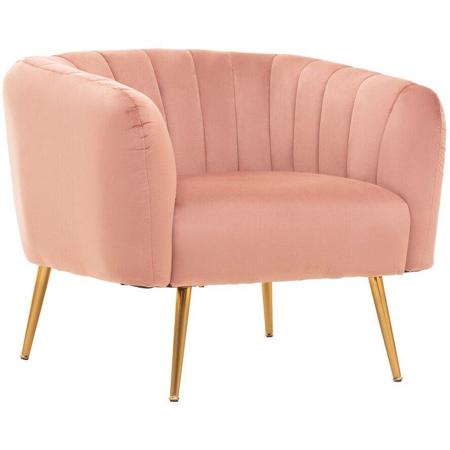 Pink - Interiors by Premier - Larissa Pink Velvet Chair - 2