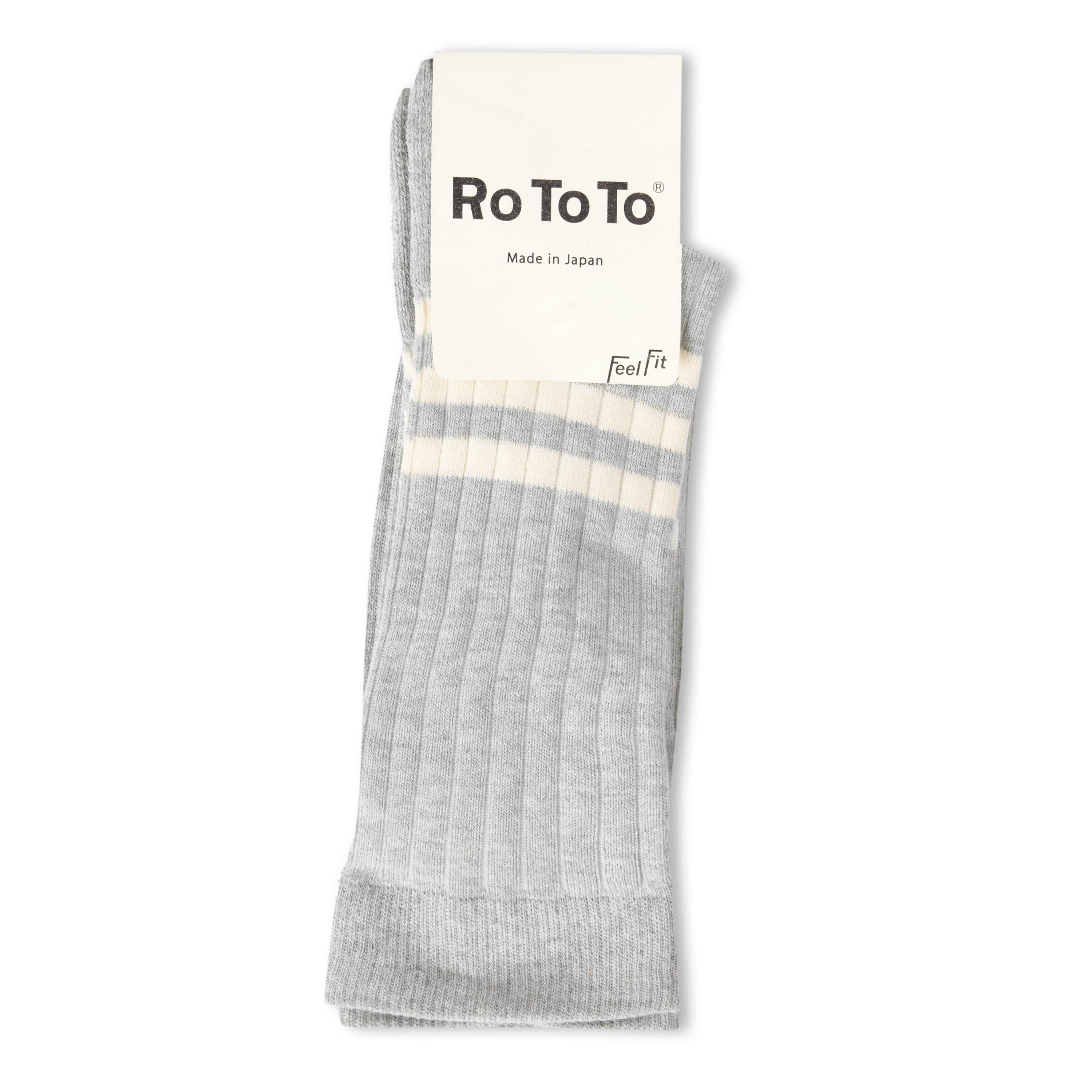 GREY AND OTHER - RoToTo - ROTO COLLEGE STRIPE ANKLE - 2