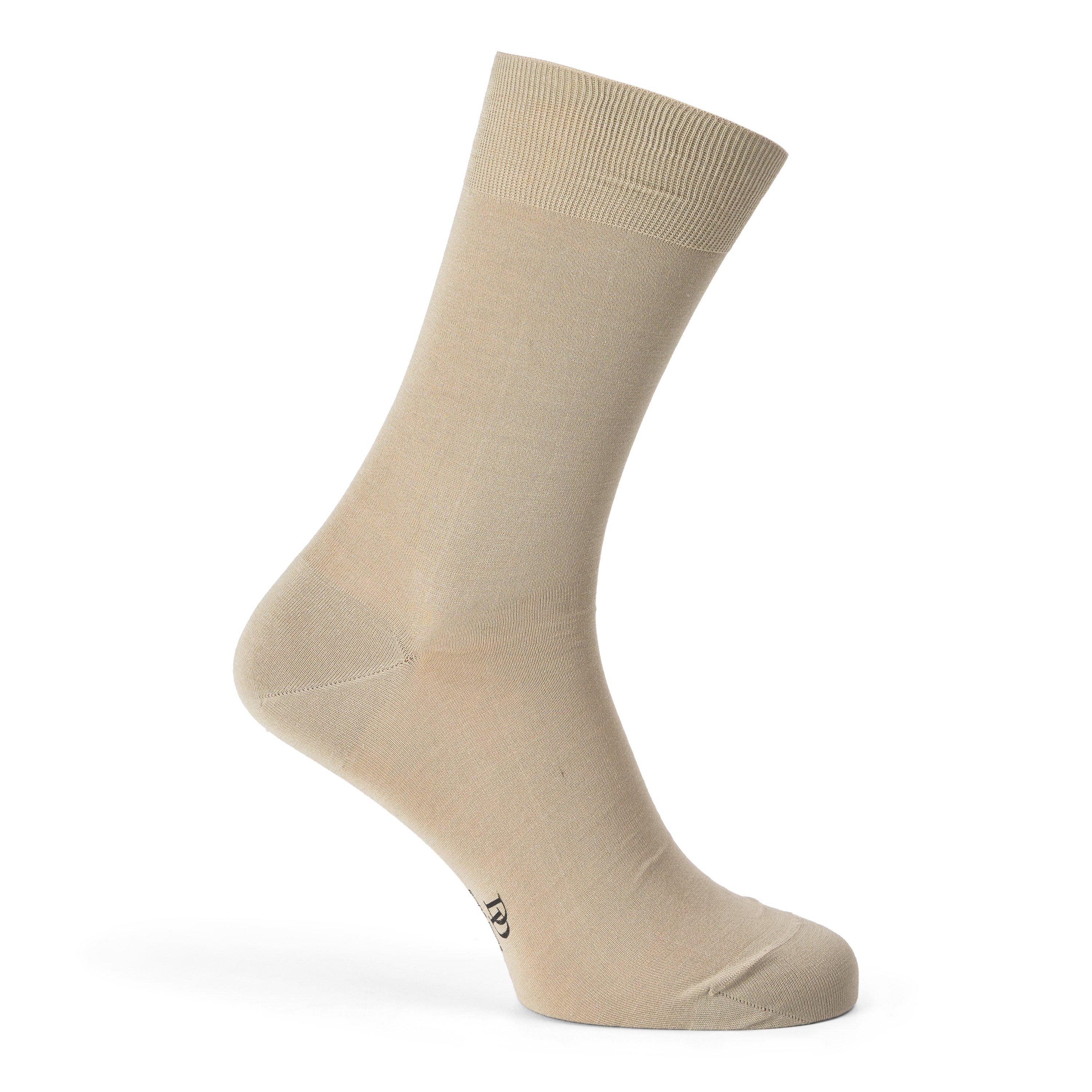 BEIGE - Dore Dore - BASIC SMALL BORDER SOCK09 - 1
