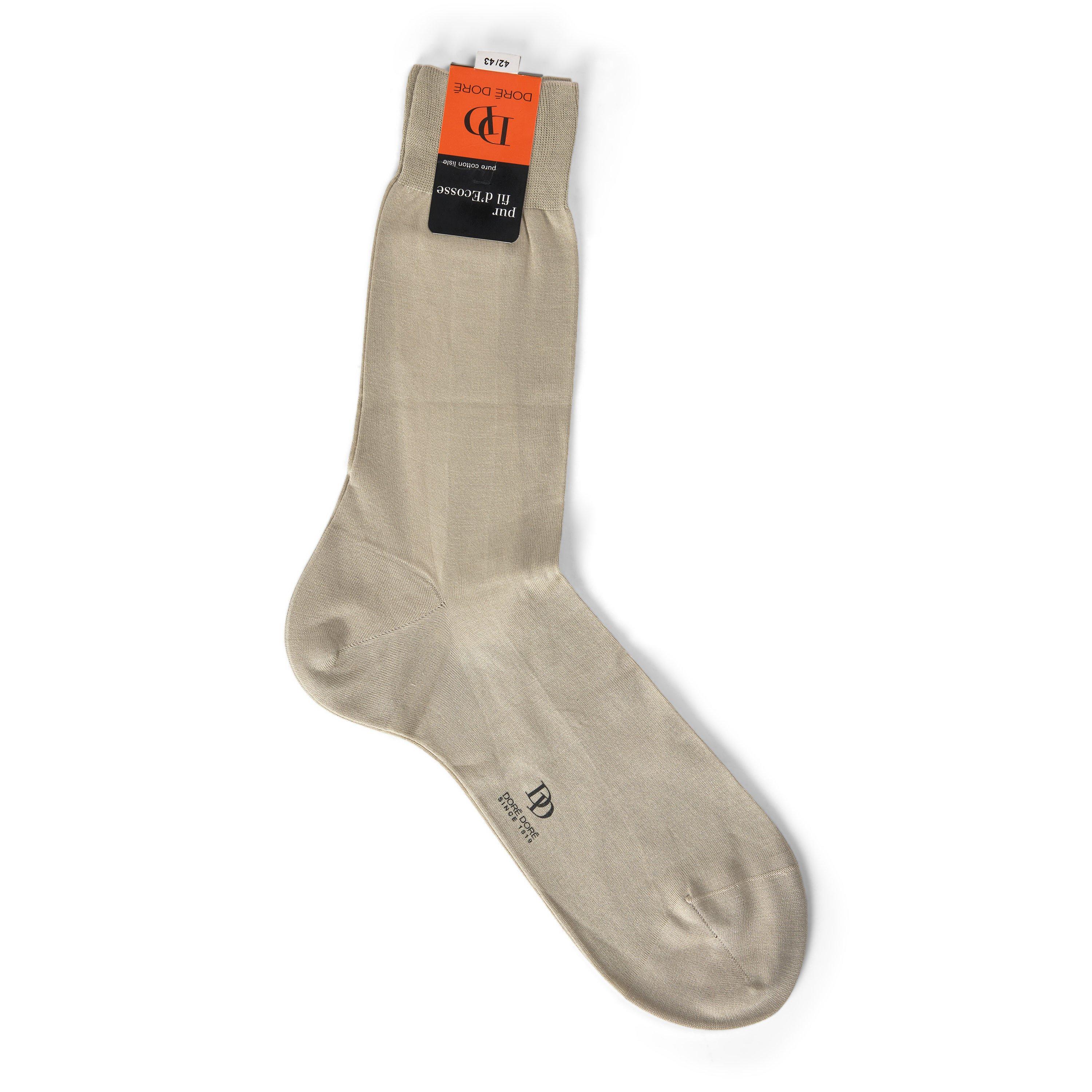 BEIGE - Dore Dore - BASIC SMALL BORDER SOCK09 - 2