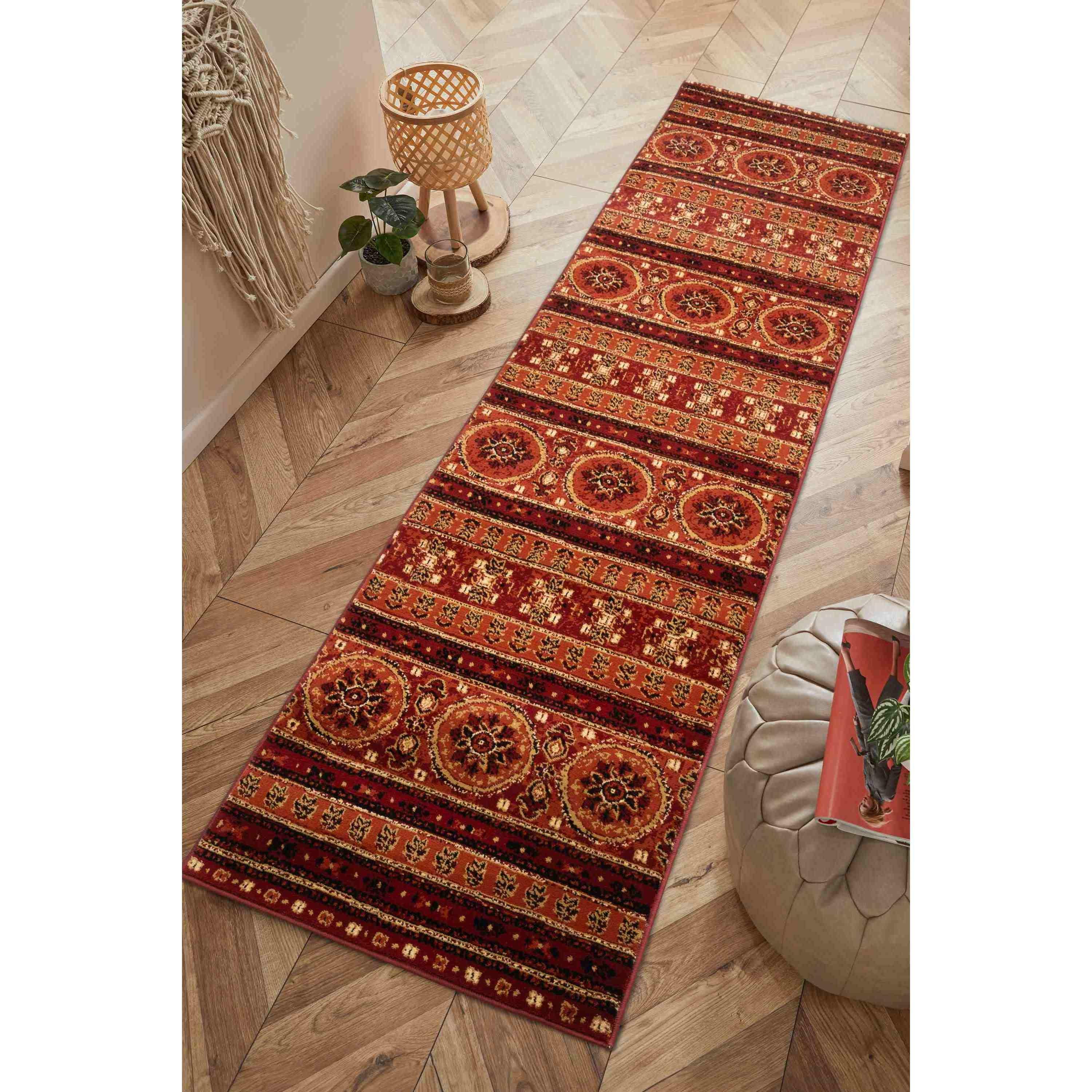Homemaker Kellan Tribal Terracotta Rug | FRASERS