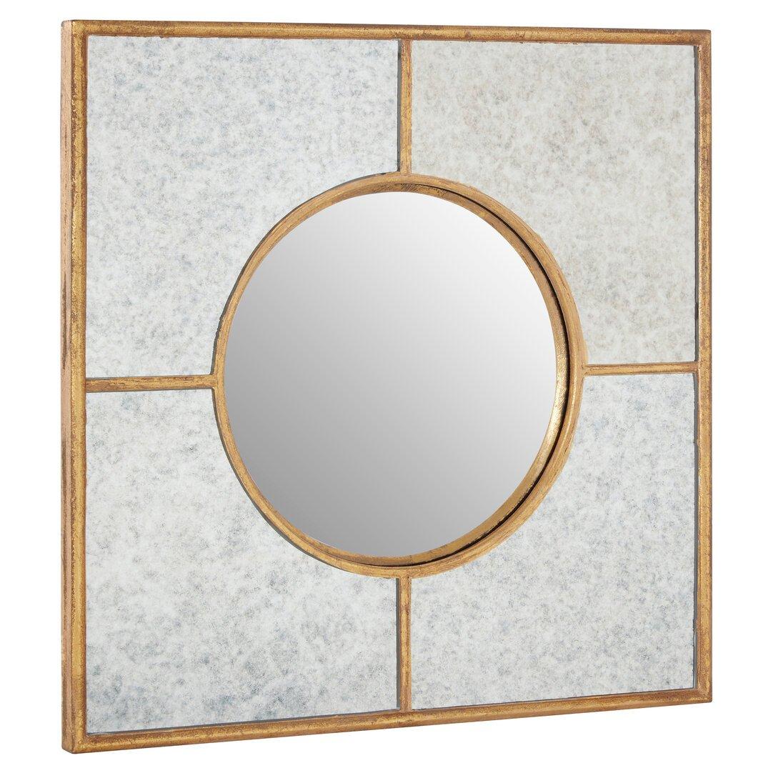 Interiors By Premier  Zariah Finish Art Deco Wall Mirror Gold