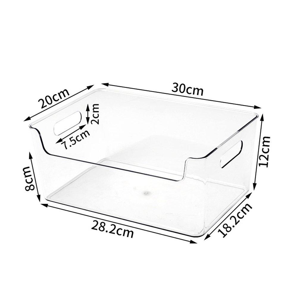 Clear - LIFE IDEAS - 4pcs Refrigerator Storage Organizers with Handles - 5