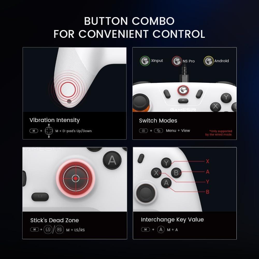 White - GameSir - GAMESIR Nova Lite Wireless Gaming Controller - White - 6