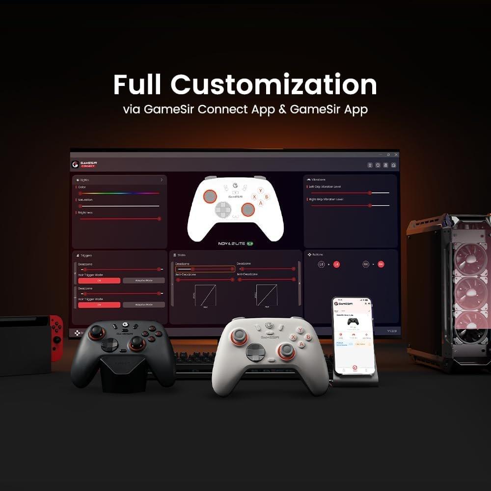 White - GameSir - GameSir Nova 2 Lite Wireless Controller-White - 7