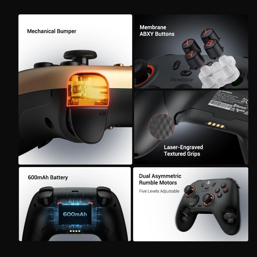 Grey - GameSir - GameSir Nova 2 Lite Wireless Controller- Grey - 8