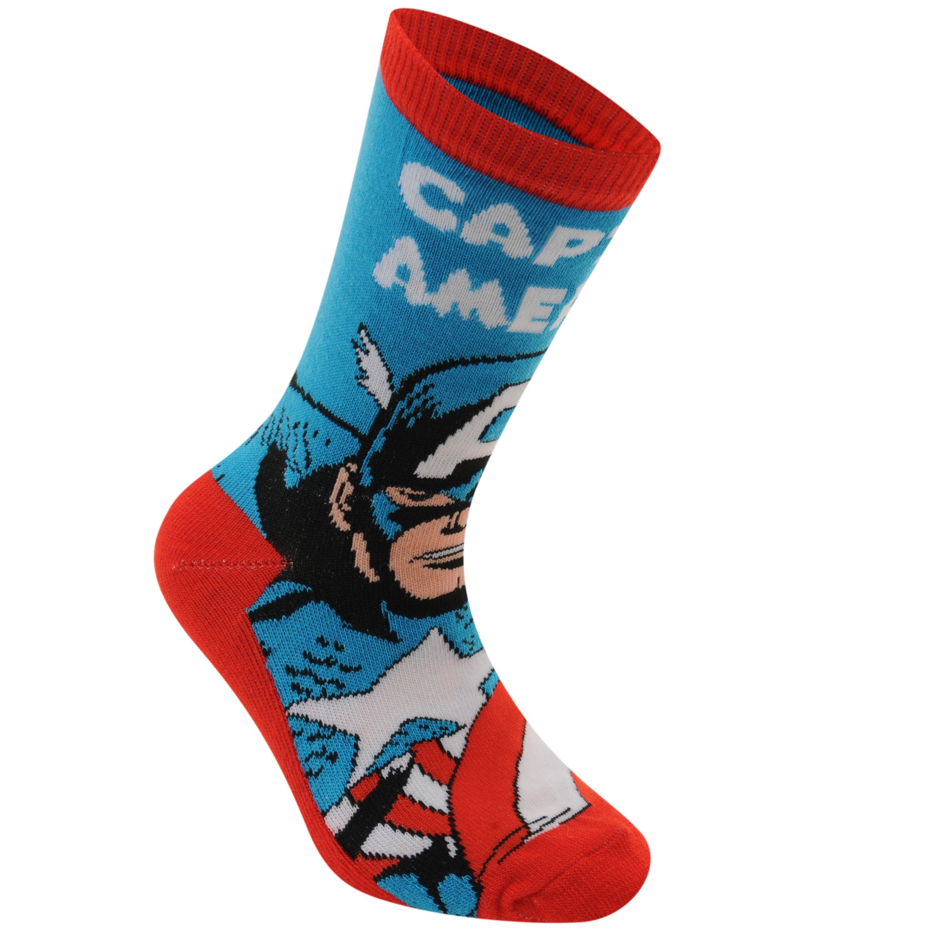 Marvel - Character - 3 Pack Crew Socks Childrens - 4