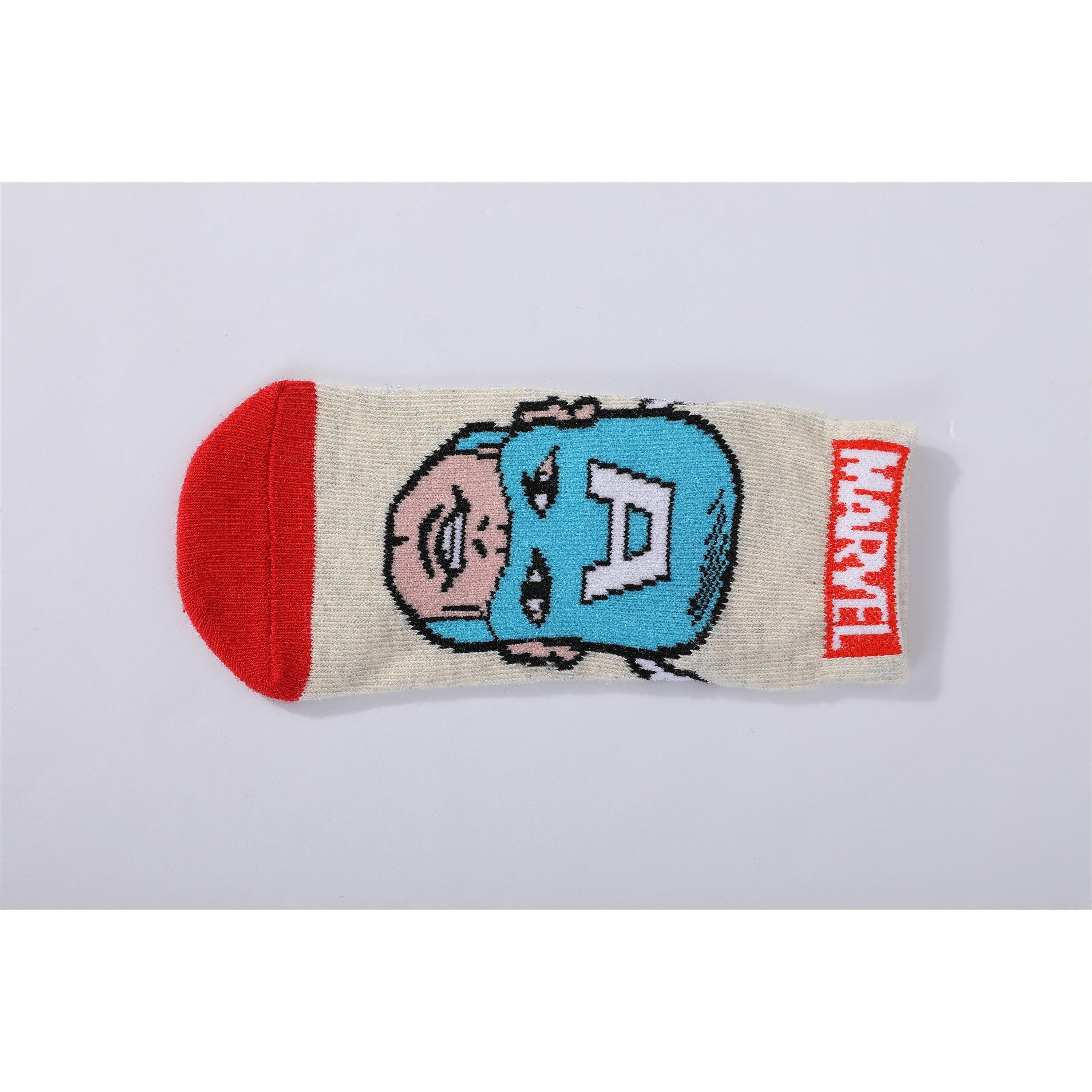 Marvel - Character - Trainer 3 Pk Socks Infants - 6