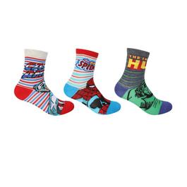 Character Marvel 3 Pack Crew Socks Childrens