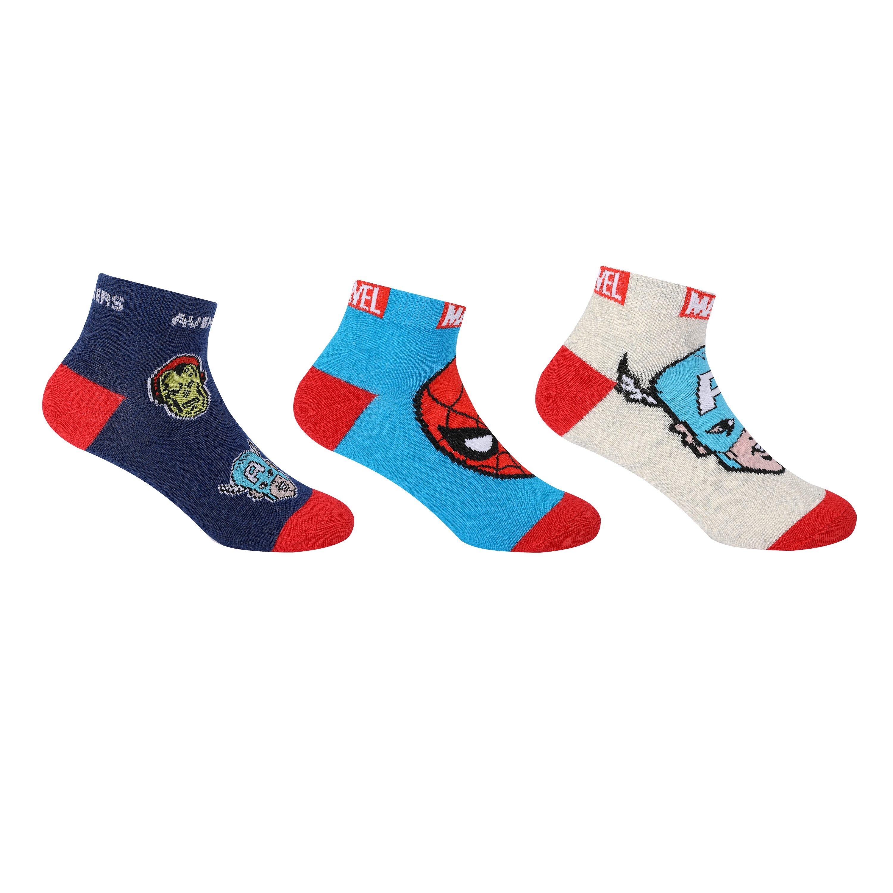 Marvel - Character - Trainer 3 Pk Socks Junior - 1