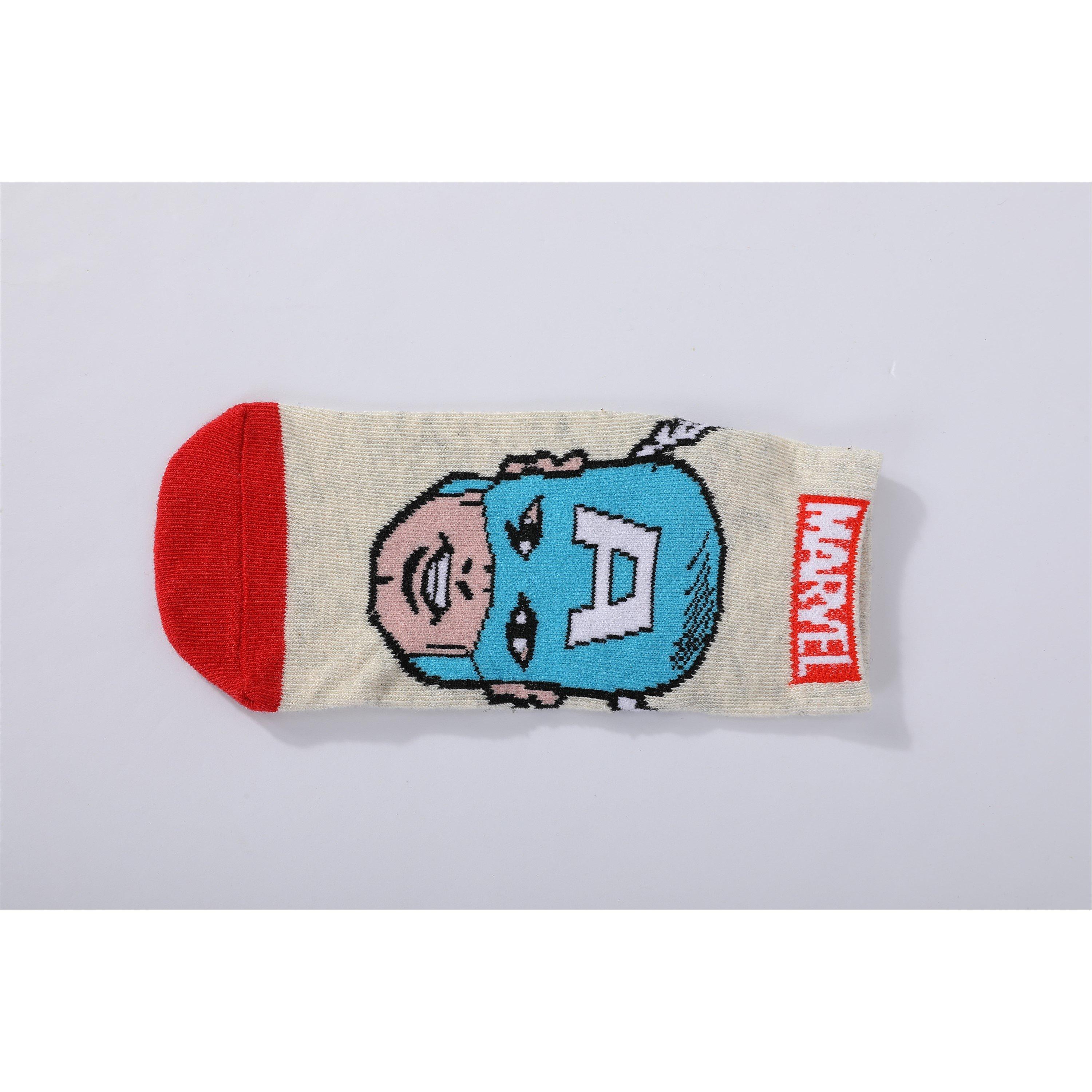 Marvel - Character - Trainer 3 Pk Socks Junior - 10