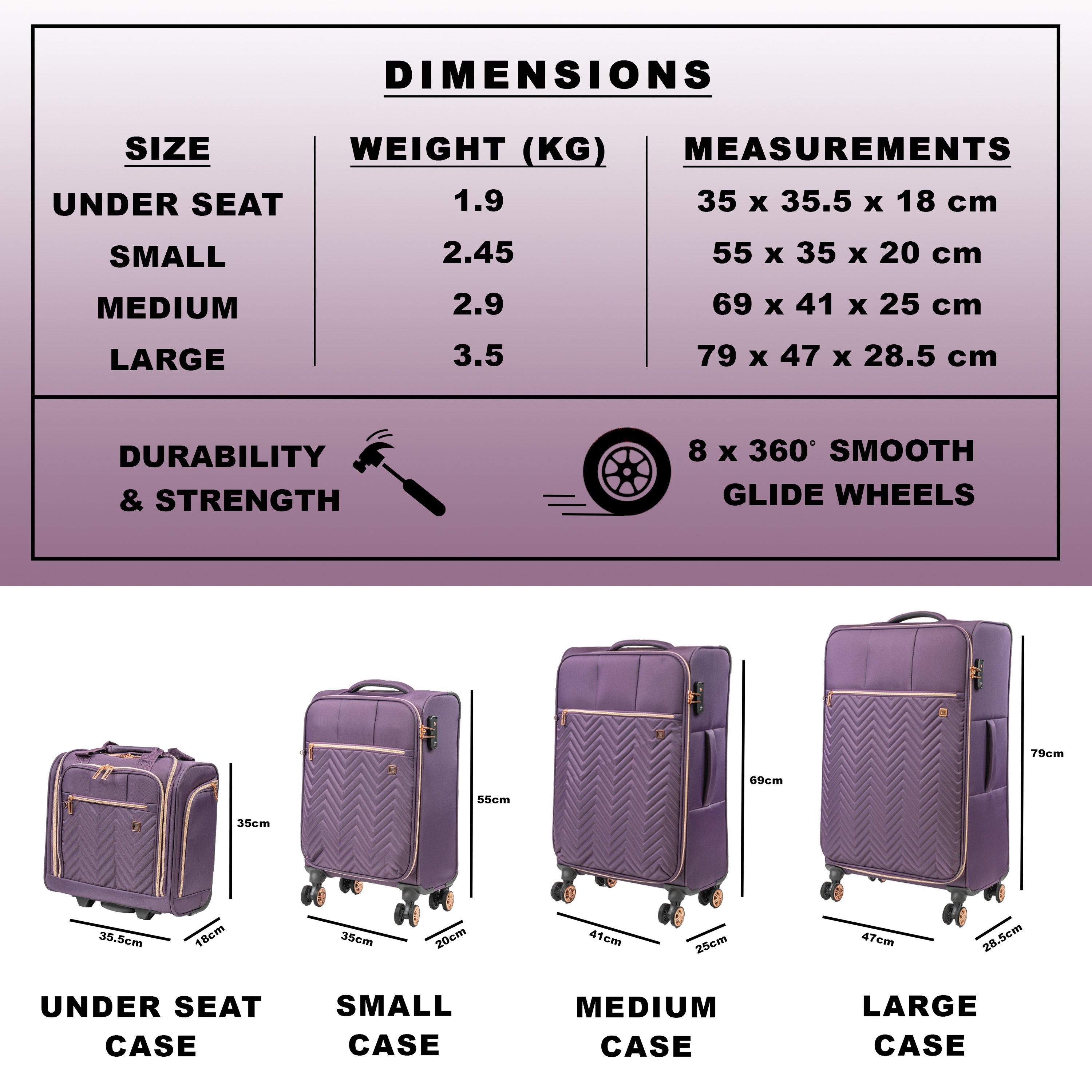 Purple - Gino Ferrari - Biella Small Soft Shell Cabin Case Flight Luggage - 5