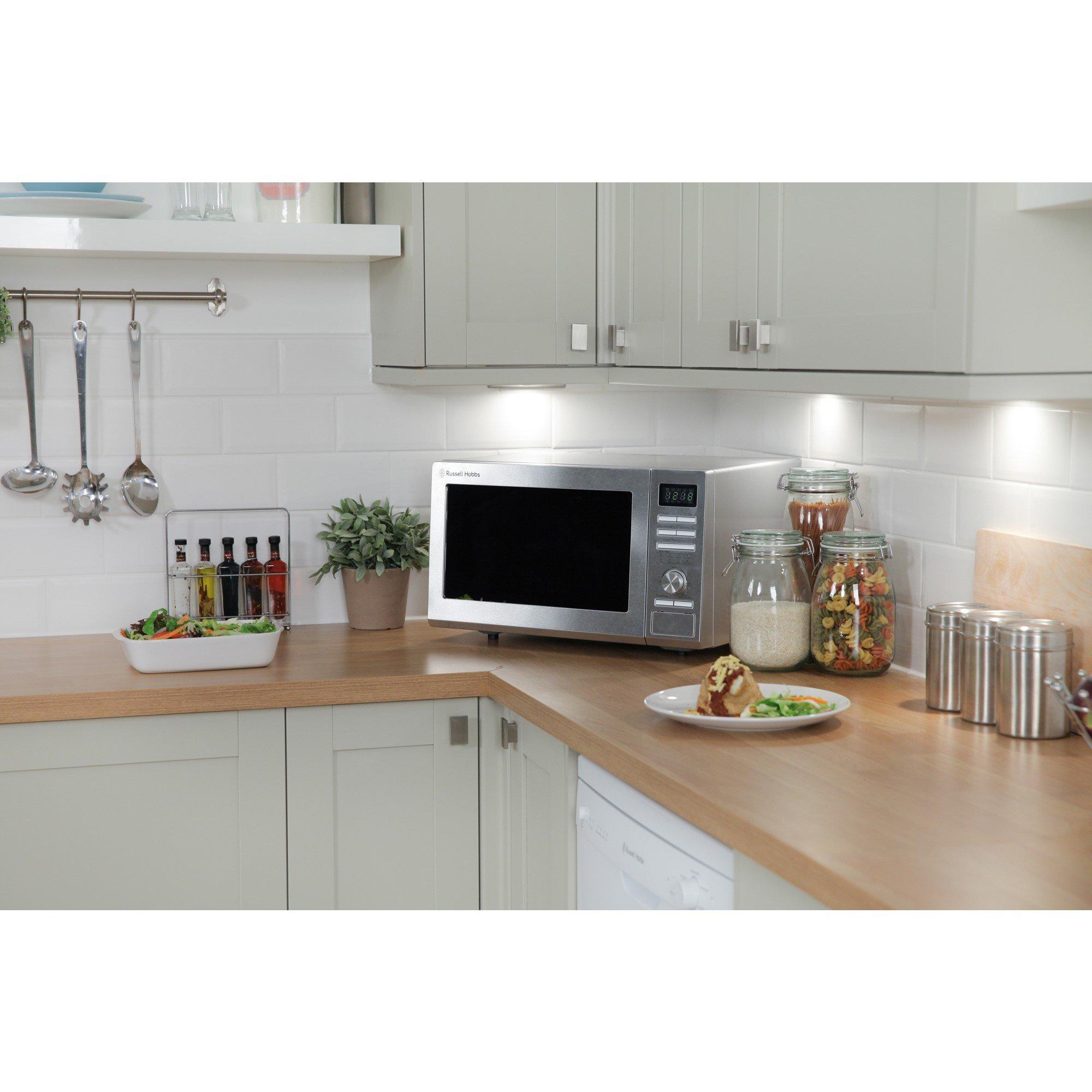 Stainless Steel - Russell Hobbs - RHM2563 25L Digital 900w Solo Microwave - 2