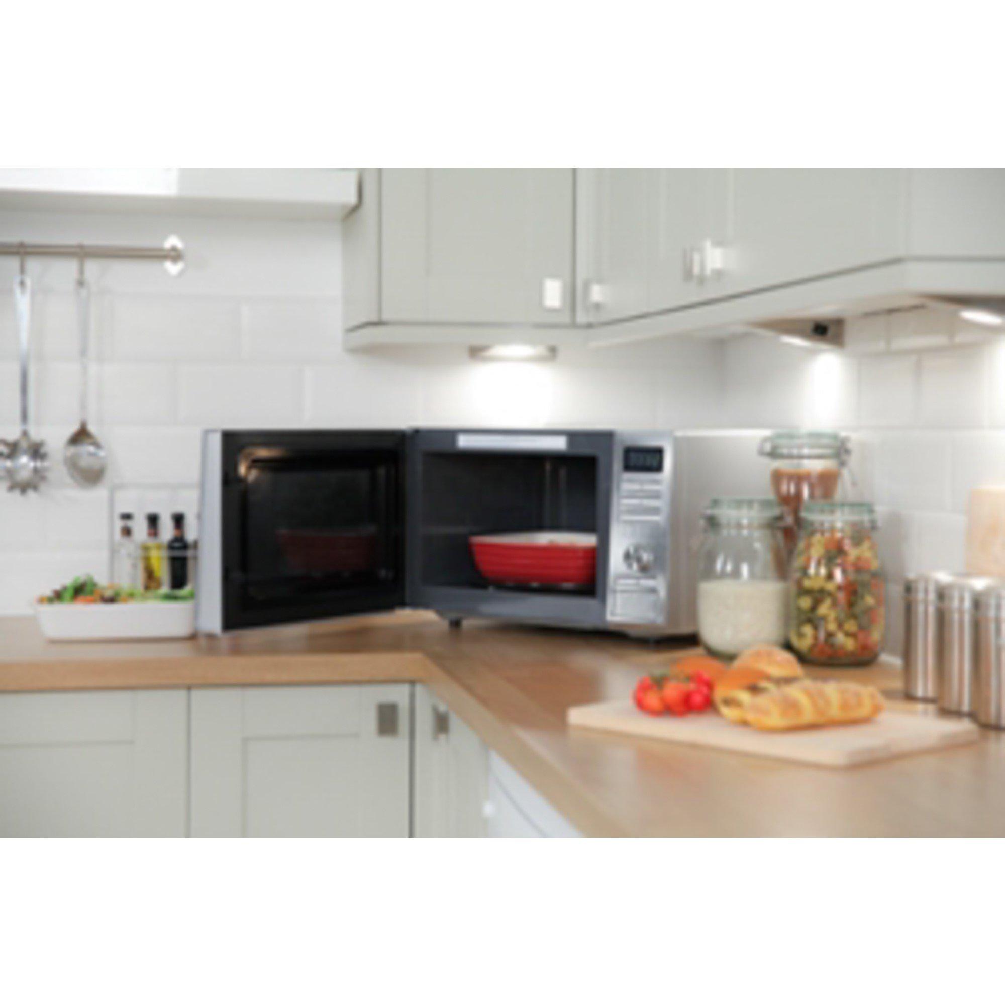 Stainless Steel - Russell Hobbs - RHM2563 25L Digital 900w Solo Microwave - 3