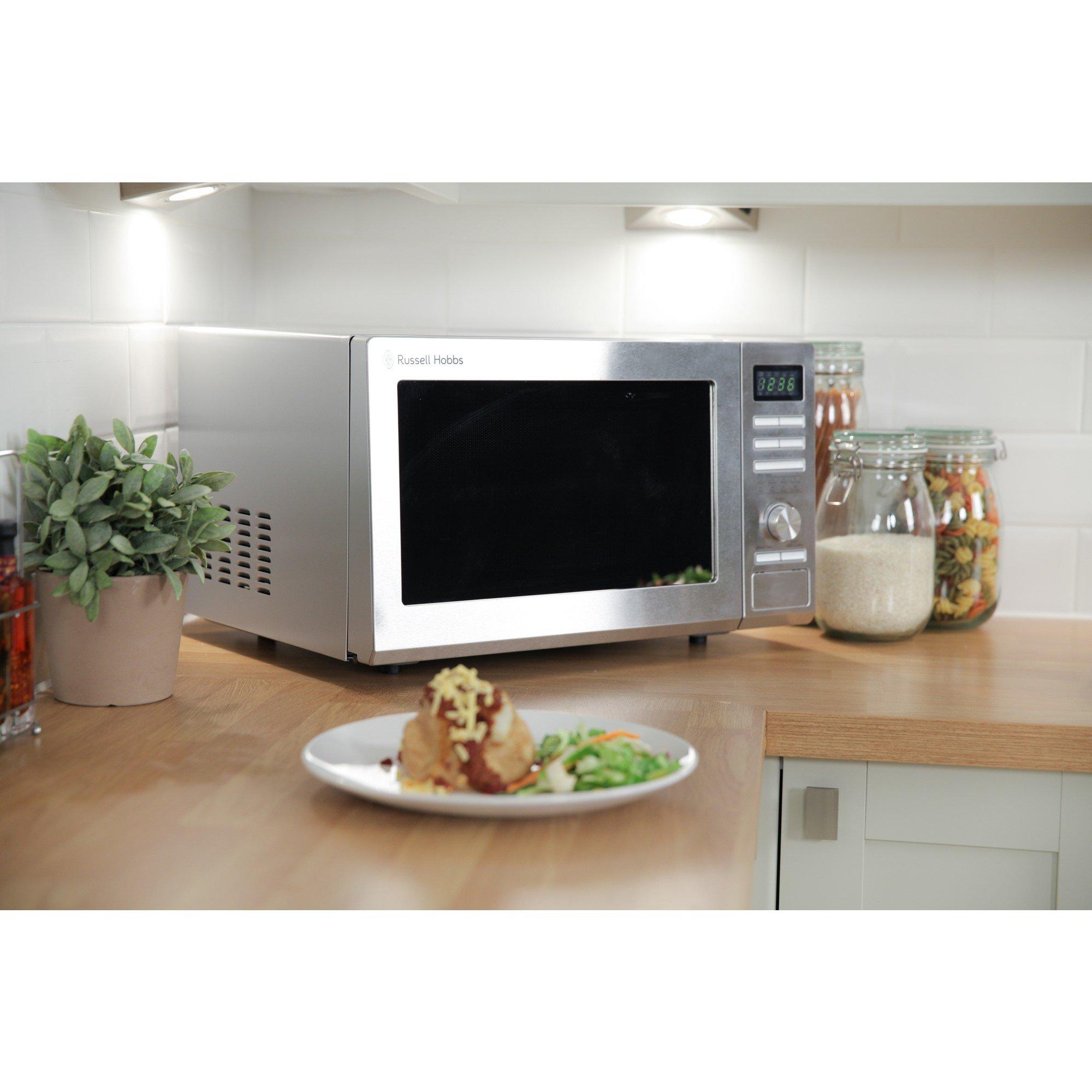 Stainless Steel - Russell Hobbs - RHM2563 25L Digital 900w Solo Microwave - 4