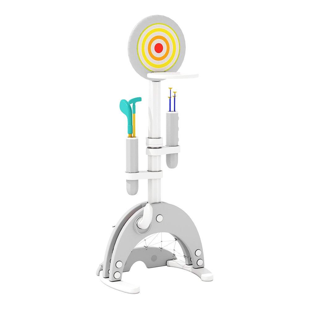 Grey - KIDKID - Toddler 6 in 1 Basketball Stand Set - 4