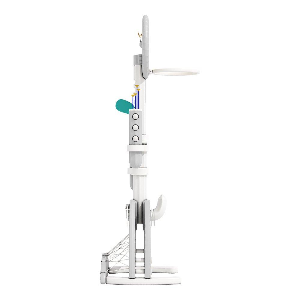 Grey - KIDKID - Toddler 6 in 1 Basketball Stand Set - 5