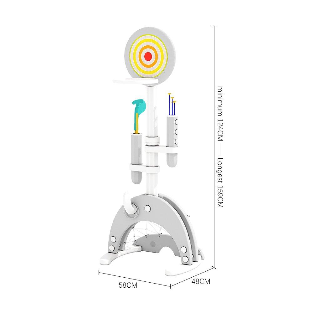 Grey - KIDKID - Toddler 6 in 1 Basketball Stand Set - 10